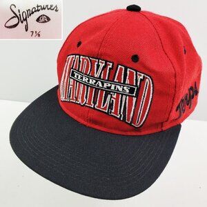 Maryland Terrapins Vintage 90s Hat Fitted 7 1/8 Signatures YoungAn Embroidered
